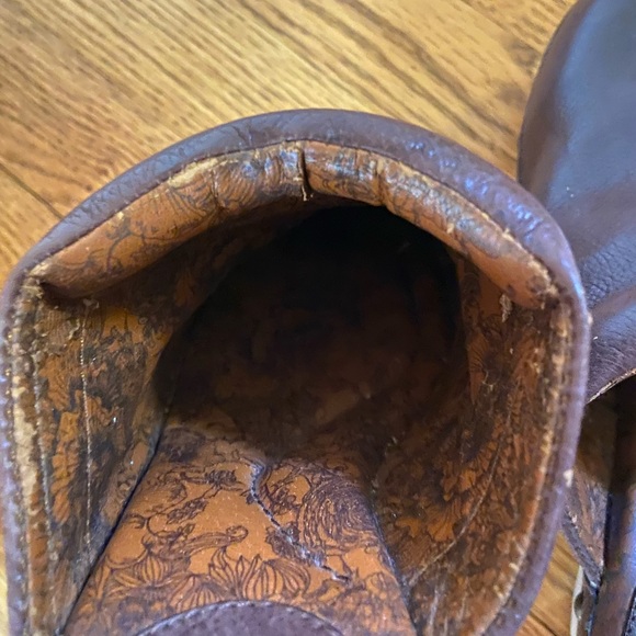 Lucky Brand Cognac Leather Maddox Mule Clog Wmn’s Sz 8.5 - Picture 4 of 10